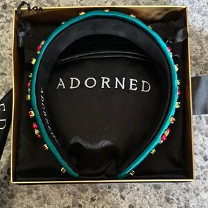 Green and Red Embellished Headband